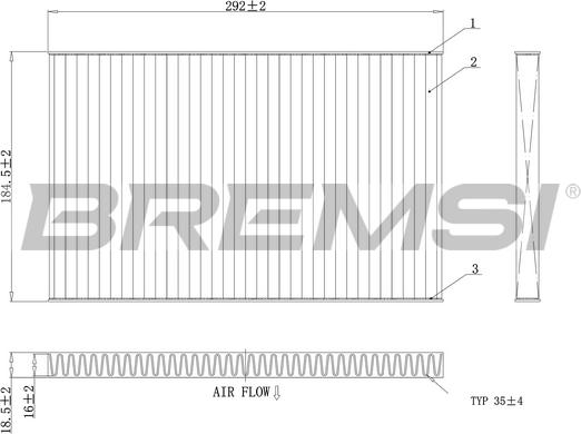 Bremsi FC1404A - Filtre, air de l'habitacle cwaw.fr