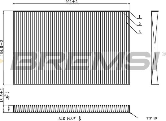 Bremsi FC1404 - Filtre, air de l'habitacle cwaw.fr