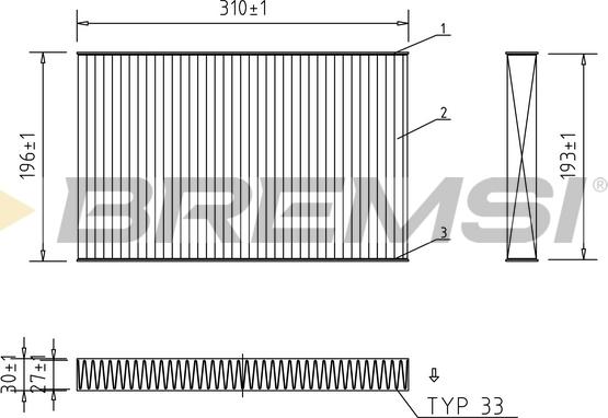 Bremsi FC1549C - Filtre, air de l'habitacle cwaw.fr