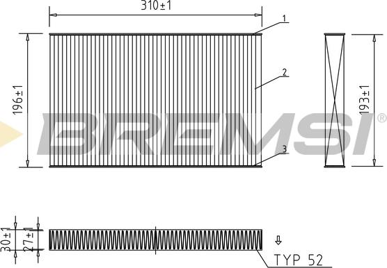 Bremsi FC1549 - Filtre, air de l'habitacle cwaw.fr