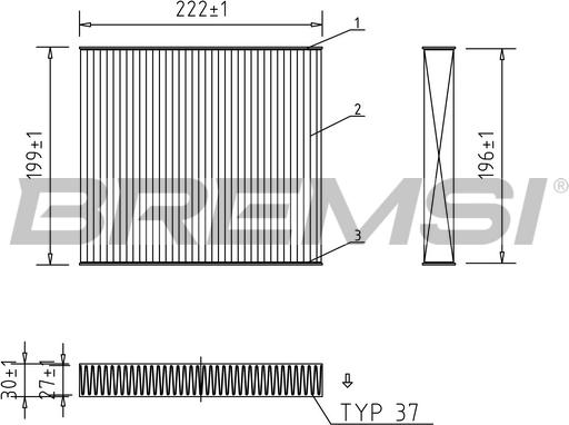 Bremsi FC1563 - Filtre, air de l'habitacle cwaw.fr