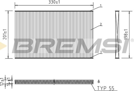 Bremsi FC1537 - Filtre, air de l'habitacle cwaw.fr