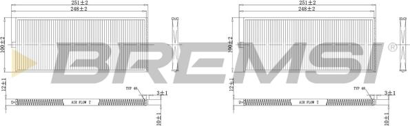 Bremsi FC1529 - Filtre, air de l'habitacle cwaw.fr