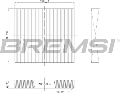 Bremsi FC1341C - Filtre, air de l'habitacle cwaw.fr