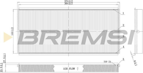 Bremsi FC1335 - Filtre, air de l'habitacle cwaw.fr