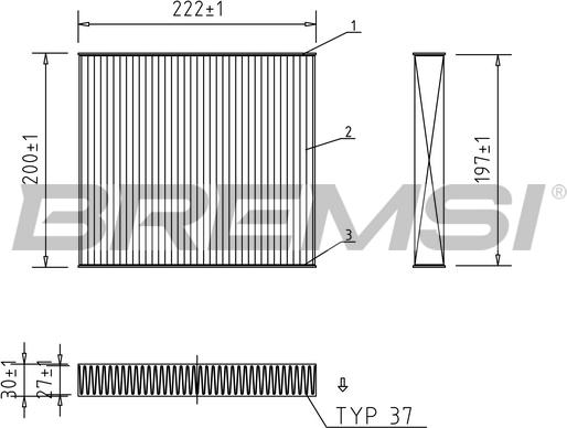 Bremsi FC1336 - Filtre, air de l'habitacle cwaw.fr