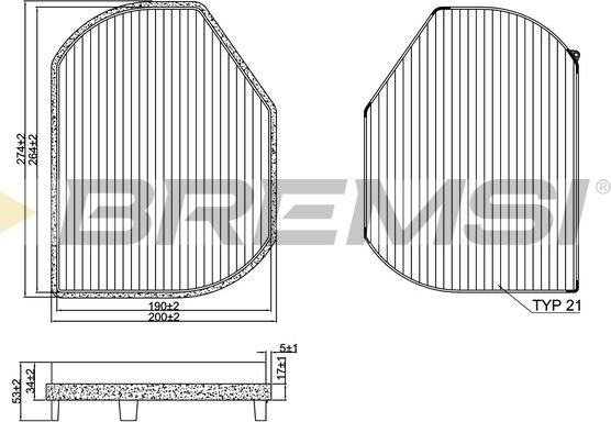 Bremsi FC1331C - Filtre, air de l'habitacle cwaw.fr