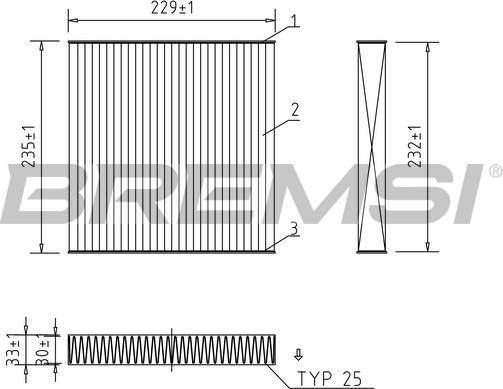 Bremsi FC1325C - Filtre, air de l'habitacle cwaw.fr