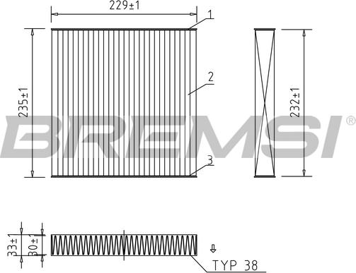 Bremsi FC1325 - Filtre, air de l'habitacle cwaw.fr