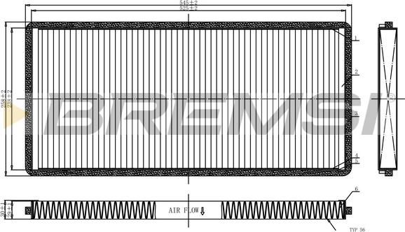 Bremsi FC1326C - Filtre, air de l'habitacle cwaw.fr