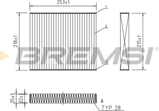 Bremsi FC2542C - Filtre, air de l'habitacle cwaw.fr