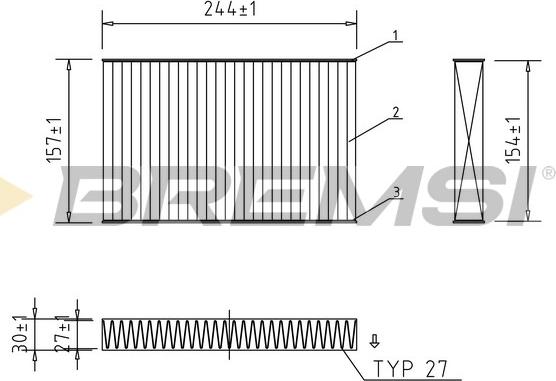 Bremsi FC2586C - Filtre, air de l'habitacle cwaw.fr