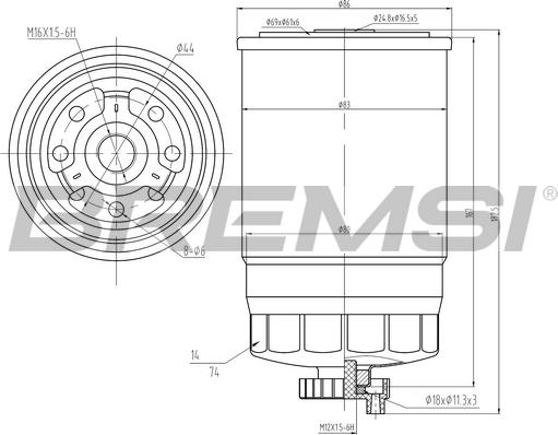 Bremsi FE0049 - Filtre à carburant cwaw.fr