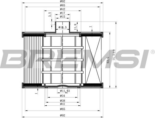 Bremsi FE0041 - Filtre à carburant cwaw.fr