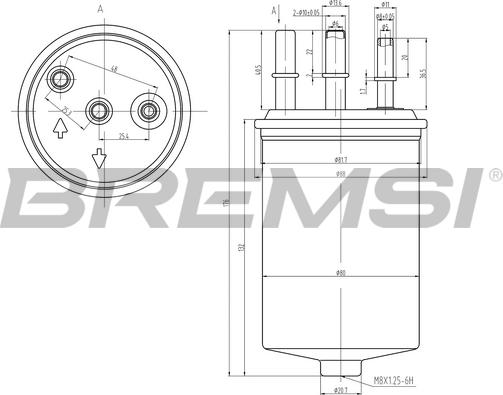 Bremsi FE0048 - Filtre à carburant cwaw.fr