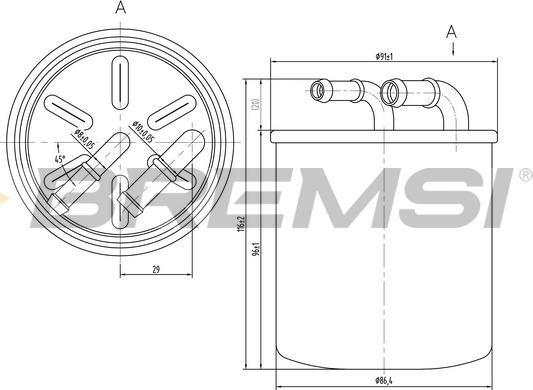 Bremsi FE0059 - Filtre à carburant cwaw.fr