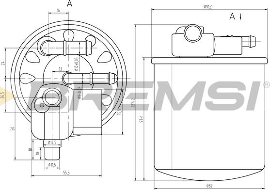 Bremsi FE0056 - Filtre à carburant cwaw.fr