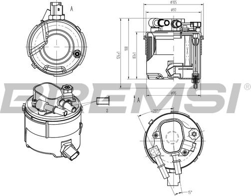 Bremsi FE0058 - Filtre à carburant cwaw.fr