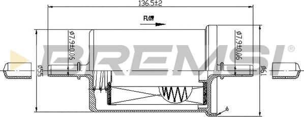 Bremsi FE0061 - Filtre à carburant cwaw.fr