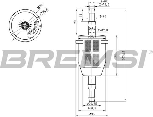 Bremsi FE0034 - Filtre à carburant cwaw.fr