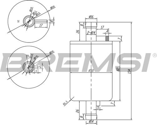 Bremsi FE0037 - Filtre à carburant cwaw.fr