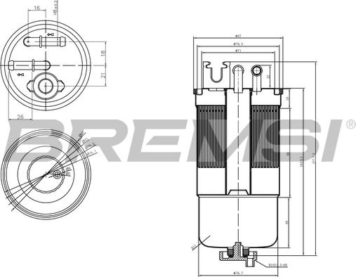 Bremsi FE0159 - Filtre à carburant cwaw.fr