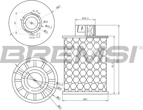 Bremsi FE0150 - Filtre à carburant cwaw.fr