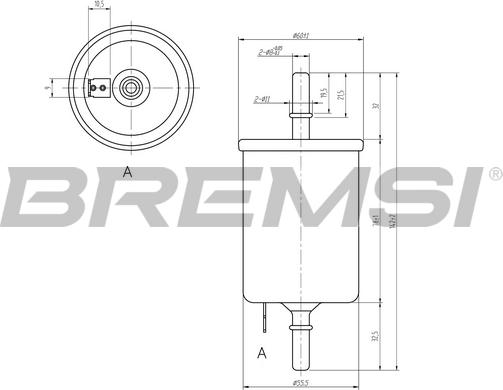 Bremsi FE0844 - Filtre à carburant cwaw.fr