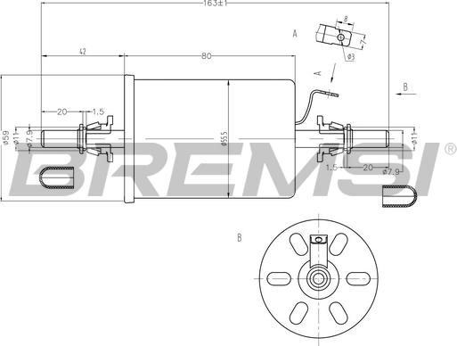 Bremsi FE0845 - Filtre à carburant cwaw.fr