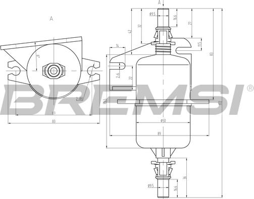 Bremsi FE0842 - Filtre à carburant cwaw.fr