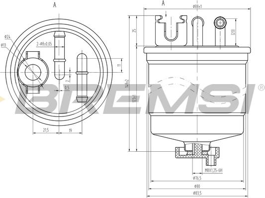 Bremsi FE0809 - Filtre à carburant cwaw.fr