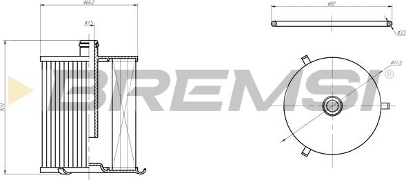 Bremsi FE0805 - Filtre à carburant cwaw.fr