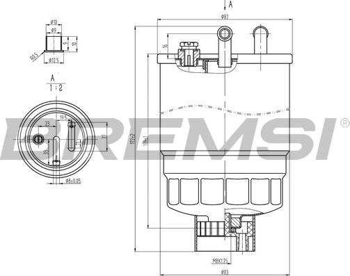 Bremsi FE0818 - Filtre à carburant cwaw.fr