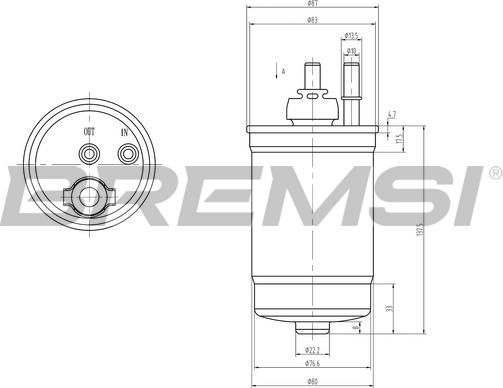 Bremsi FE0839 - Filtre à carburant cwaw.fr