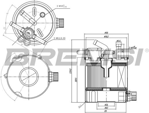 Bremsi FE0835 - Filtre à carburant cwaw.fr