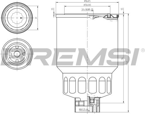 Bremsi FE0838 - Filtre à carburant cwaw.fr