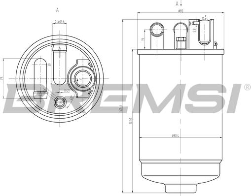 Bremsi FE0829 - Filtre à carburant cwaw.fr