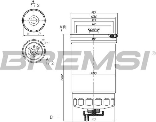 Bremsi FE0826 - Filtre à carburant cwaw.fr