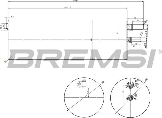 Bremsi FE0821 - Filtre à carburant cwaw.fr