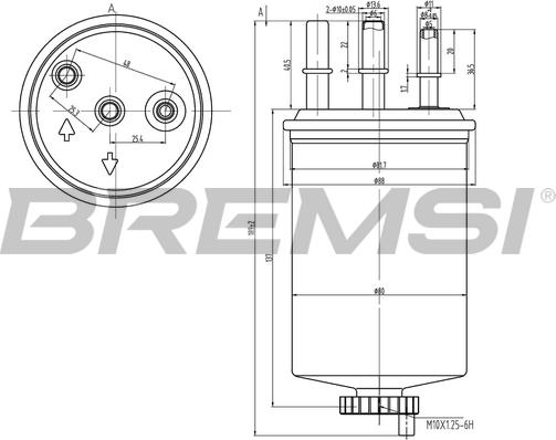 Bremsi FE0828 - Filtre à carburant cwaw.fr