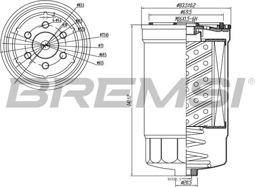 Bremsi FE0827 - Filtre à carburant cwaw.fr