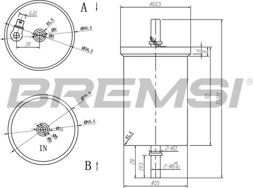 Bremsi FE0390 - Filtre à carburant cwaw.fr