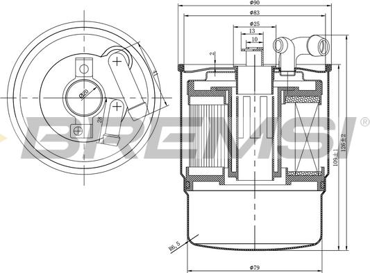 Bremsi FE0346 - Filtre à carburant cwaw.fr