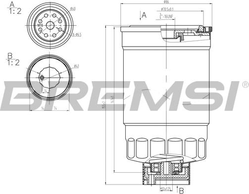 Bremsi FE0348 - Filtre à carburant cwaw.fr