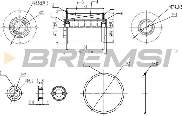 Bremsi FE0342 - Filtre à carburant cwaw.fr