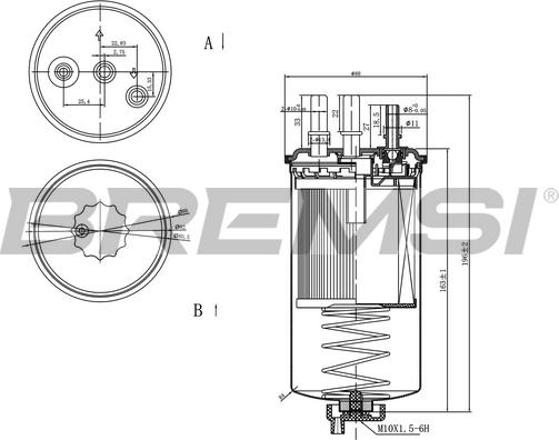 Bremsi FE0351 - Filtre à carburant cwaw.fr