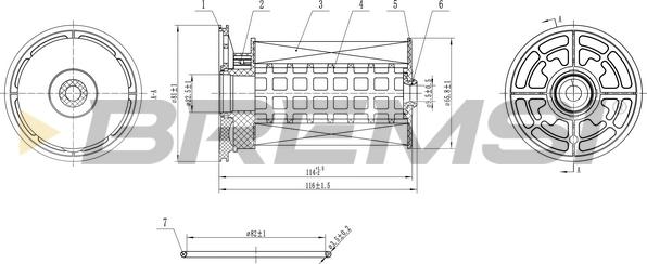 Bremsi FE0360 - Filtre à carburant cwaw.fr