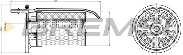 Bremsi FE0363 - Filtre à carburant cwaw.fr