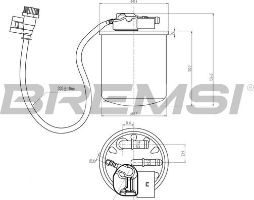 Bremsi FE0383 - Filtre à carburant cwaw.fr