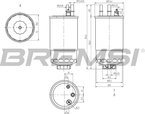 Bremsi FE0373 - Filtre à carburant cwaw.fr